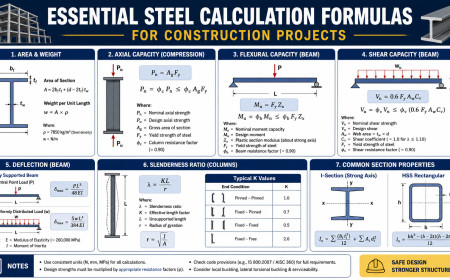 Essential Steel Calculation Formulas for Construction Projects