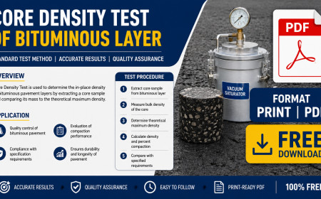 Core Density Test of Bituminous Layer | PDF | FREE Download